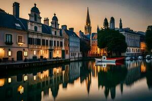 the city of bruges, belgium. AI-Generated photo