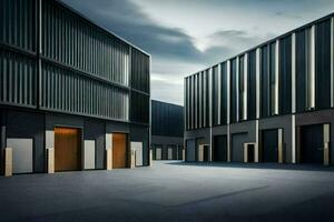 the new warehouse building in the city of london. AI-Generated photo