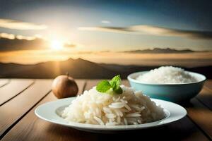 el mejor arroz platos en el mundo. generado por ai foto