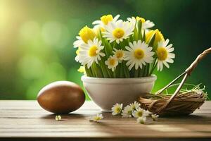 the easter egg is a symbol of spring. AI-Generated photo