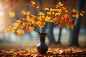 photo wallpaper leaves, the forest, autumn, the leaves, the leaves, the leaves, the. AI-Generated