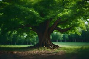 photo wallpaper the tree, nature, the forest, the green, the tree, the forest,. AI-Generated