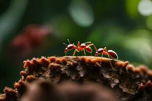 photo wallpaper the ants, the forest, the ants, the forest, the ants, the forest. AI-Generated