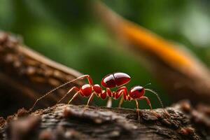 foto fondo de pantalla el bicho, rojo, hormigas, el, el, el, el, el,. generado por ai