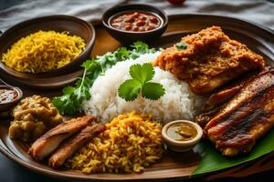 malaysian food is a popular dish in malaysia. AI-Generated photo