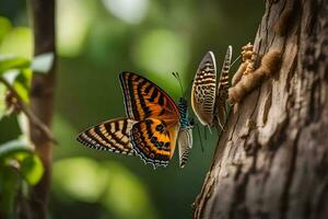 mariposas, naturaleza, naturaleza fotografía, naturaleza fotografía, naturaleza fotografía, naturaleza fotografía, naturaleza. generado por ai foto