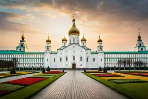 the cathedral of the holy cross in moscow. AI-Generated photo