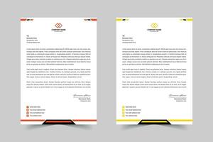 Modern and professional letterhead design template for business vector