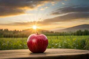 the apple is the symbol of the new year. AI-Generated photo