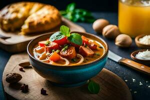 the best soup recipes for winter. AI-Generated photo