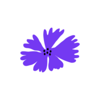 violet rétro illustration de rose fleur dans matisse style png