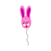 A balloon in the shape of a hare. Retro cartoon illustration png