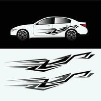 car body wrapping template sticker design vector