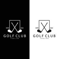 Golf Team Sport Logo Design Tournament Illustration Symbol Template vector