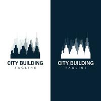 Skyline Building Logo, Simple Modern Design Vector Illustrator Template