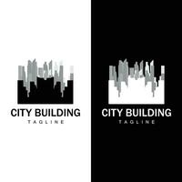 Skyline Building Logo, Simple Modern Design Vector Illustrator Template