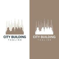 Skyline Building Logo, Simple Modern Design Vector Illustrator Template