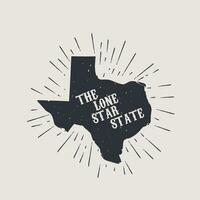 the lone star state vintage design perfect for print,etc vector