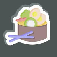 Sticker Salad. related to Breakfast symbol. simple design editable. simple illustration vector