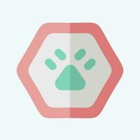 Icon Wild Life. related to Road Sign symbol. flat style. simple design editable. simple illustration vector