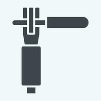 Icon Electrode Holder. related to Welder Equipment symbol. glyph style. simple design editable. simple illustration vector