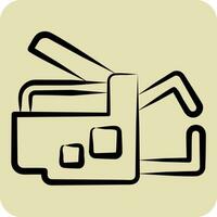 Icon Spot Welding. related to Welder Equipment symbol. hand drawn style. simple design editable. simple illustration vector