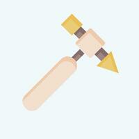 Icon Hammer. related to Welder Equipment symbol. flat style. simple design editable. simple illustration vector