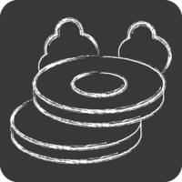 Icon Steak. related to Breakfast symbol. chalk Style. simple design editable. simple illustration vector