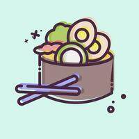 Icon Salad. related to Breakfast symbol. MBE style. simple design editable. simple illustration vector