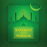 Eid Mubarak, Ramadan Kareen Mubarakm greeting card vector