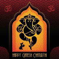 Ganesh Utsav Happy Ganesh Chaturthi Hindu Festival artistic background, Ganesh Utsav, Ganpati Bappa vector