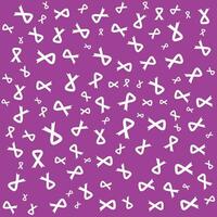 awareness white ribbon symbol pattern and purple background. International women's day background and copy space. Minimalistic design for international women's day concept. Vector illustration