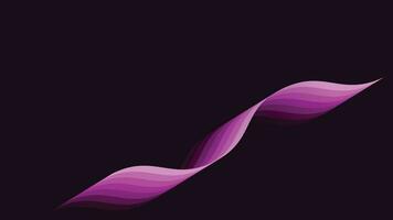 Abstract wavy line four color ribbon in purple color background. This simple wavy line shade can make your project more interesting and stunning. vector