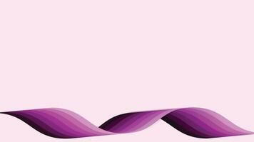 Abstract wavy line four color ribbon in purple color background. This simple wavy line shade can make your project more interesting and stunning. vector