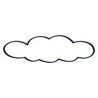 nube icono vector ilustración diseño