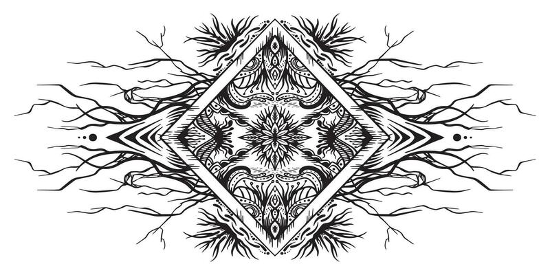 Triangle tribal frame