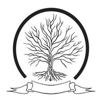 Tree logo Outlined ,good for graphic resources, printable art, suitable for design resources, logo, template designs, and more. vector