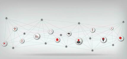 Network communication technology for global.Data network communication in the global computer networks.telecommunication, earth cryptocurrency.Vector modern technology and communication concept. vector