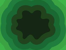 Abstract Rounded Green 3D Background vector