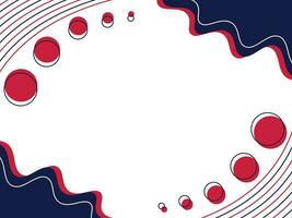 Red Blue Abstract Circle Line Background vector