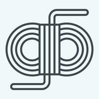 Icon Replacement Laces. related to Baseball symbol. line style. simple design editable. simple illustration vector