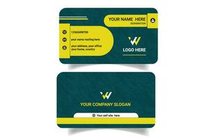 Unique  modern business card design template vector