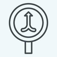 Icon Merge. related to Road Sign symbol. line style. simple design editable. simple illustration vector