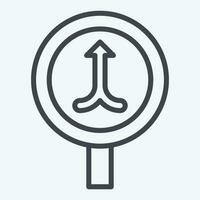 Icon Merge. related to Road Sign symbol. line style. simple design editable. simple illustration vector