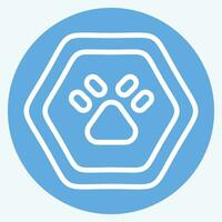 Icon Wild Life. related to Road Sign symbol. blue eyes style. simple design editable. simple illustration vector