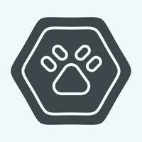 Icon Wild Life. related to Road Sign symbol. glyph style. simple design editable. simple illustration vector