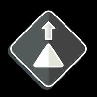 Icon Give Way. related to Road Sign symbol. glossy style. simple design editable. simple illustration vector