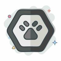 Icon Wild Life. related to Road Sign symbol. comic style. simple design editable. simple illustration vector