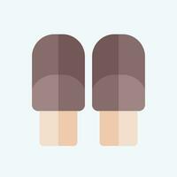 Icon Roll. related to Breakfast symbol. flat style. simple design editable. simple illustration vector