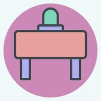 Icon Barrier. related to Road Sign symbol. color mate style. simple design editable. simple illustration vector